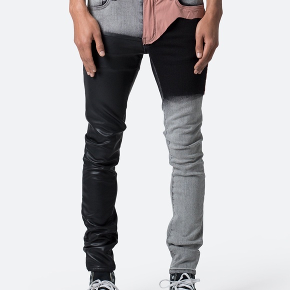 mnml X596 Patched Skinny Denim - Multi Size 33Multi / 33 - Picture 1 of 3